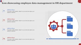 Icon Showcasing Employee Data Management In HR Department