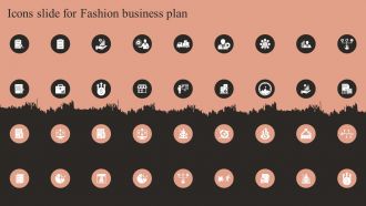 Icons Slide For Fashion Business Plan Ppt Ideas Graphics Download BP SS