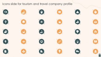 Icons Slide For Tourism And Travel Company Profile