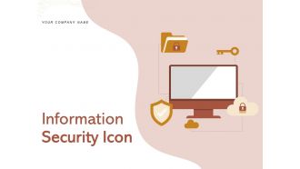 Information Security Icon Financial Software Computer Database Server Network Document