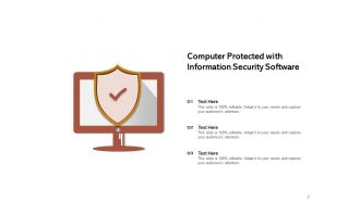 Information Security Icon Financial Software Computer Database Server Network Document