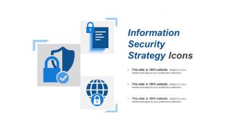 Information security strategy icons
