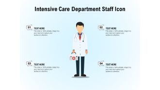 Intensive care department staff icon