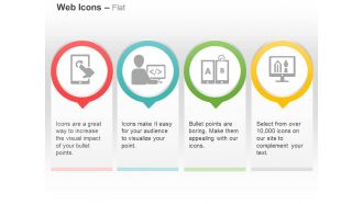 Interaction design coding a b testing visual design ppt icons graphics