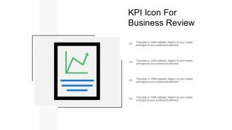 Kpi icon for business review