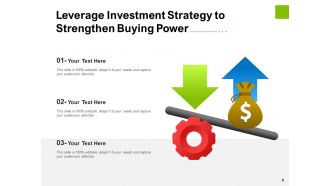 Leverage Icon Business Strategy Financial Structure Declining Arrows