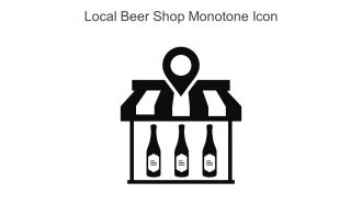 Local Beer Shop Monotone Icon In Powerpoint Pptx Png And Editable Eps Format