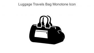 Luggage Travels Bag Monotone Icon In Powerpoint Pptx Png And Editable Eps Format