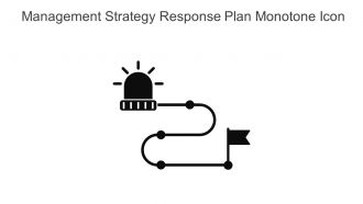 Management Strategy Response Plan Monotone Icon In Powerpoint Pptx Png And Editable Eps Format
