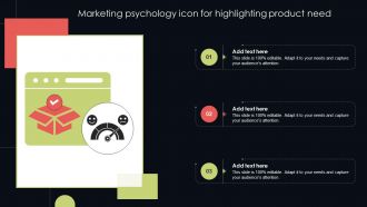 Marketing Psychology Icon For Highlighting Product Need