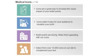 Medical report research hospital care ppt icons graphics