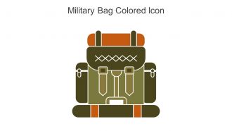 Military Bag Colored Icon In Powerpoint Pptx Png And Editable Eps Format