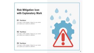 Mitigation Icon Individual Insurance Management Circular Gear Arrow