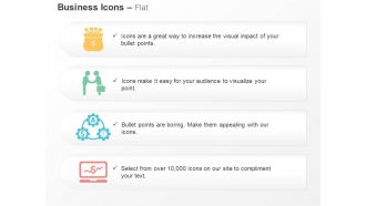 Money bag business deal financial cycle growth chart ppt icons graphics