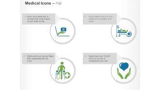 Online medical help hospital facility service for handicapped health insurance ppt icons graphics