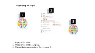 Option circle business process control time management icons flat powerpoint design