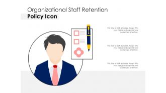 Organizational staff retention policy icon