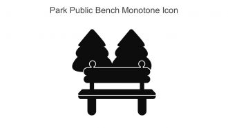 Park Public Bench Monotone Icon In Powerpoint Pptx Png And Editable Eps Format