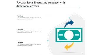 Payback Icons Customer Arrow Illustrating Shopping Representing Dollar