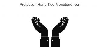 Protection Hand Tied Monotone Icon In Powerpoint Pptx Png And Editable Eps Format