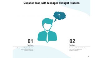 Question Icon Employee Electronic Monitor Representing Thoughts Objectives