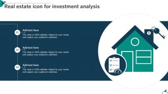 Real Estate Icon For Investment Analysis