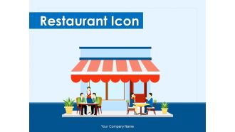 Restaurant Icon Service Decorated Customers Serving