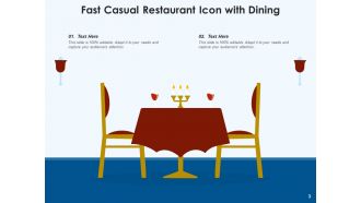 Restaurant Icon Service Decorated Customers Serving