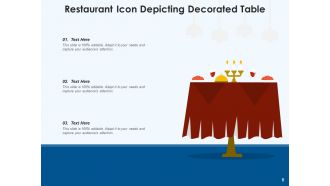 Restaurant Icon Service Decorated Customers Serving