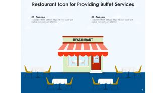Restaurant Icon Service Decorated Customers Serving