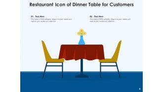 Restaurant Icon Service Decorated Customers Serving