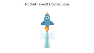Rocket Takeoff Colored Icon In Powerpoint Pptx Png And Editable Eps Format