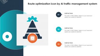 Route Optimization Icon By AI Traffic Management System Ppt Example