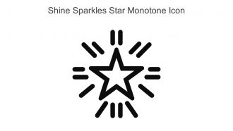 Shine Sparkles Star Monotone Icon In Powerpoint Pptx Png And Editable Eps Format