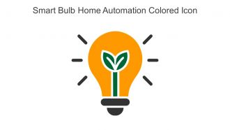 Smart Bulb Home Automation Colored Icon In Powerpoint Pptx Png And Editable Eps Format