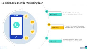 Social Media Mobile Marketing Icon