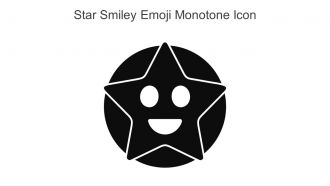Star Smiley Emoji Monotone Icon In Powerpoint Pptx Png And Editable Eps Format