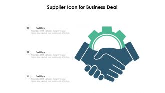 Supplier icon for business deal