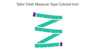 Tailor Cloth Measure Tape Colored Icon In Powerpoint Pptx Png And Editable Eps Format
