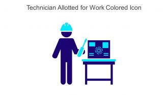 Technician Allotted For Work Colored Icon In Powerpoint Pptx Png And Editable Eps Format