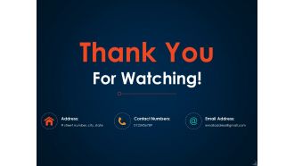 Thank you for watching ppt icon design ideas