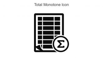 Total Monotone Icon In Powerpoint Pptx Png And Editable Eps Format