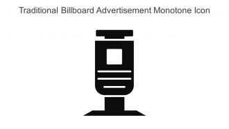 Traditional Billboard Advertisement Monotone Icon In Powerpoint Pptx Png And Editable Eps Format