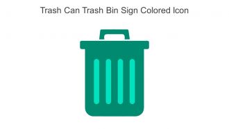 Trash Can Trash Bin Sign Colored Icon In Powerpoint Pptx Png And Editable Eps Format