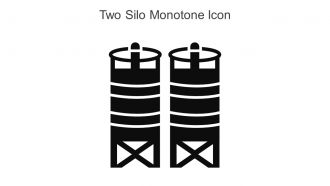 Two Silo Monotone Icon In Powerpoint Pptx Png And Editable Eps Format