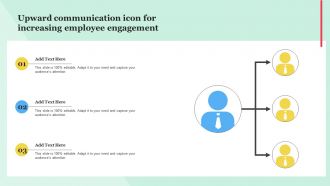 Upward Communication Icon For Increasing Employee Engagement