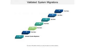 Validated system migrations ppt powerpoint presentation icon background cpb