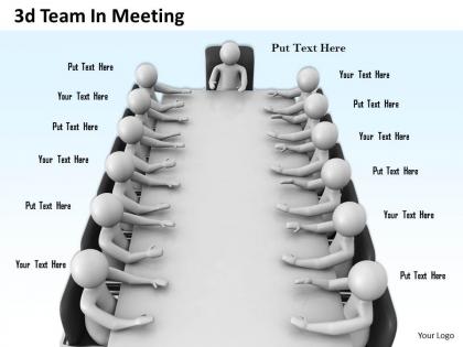 1013 3d team in meeting ppt graphics icons powerpoint