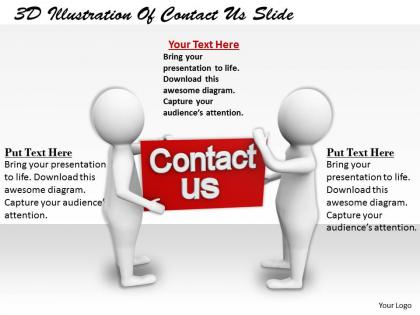 1113 3d illustration of contact us slide ppt graphics icons powerpoint