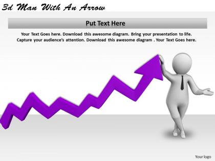 1113 3d man with an arrow ppt graphics icons powerpoint